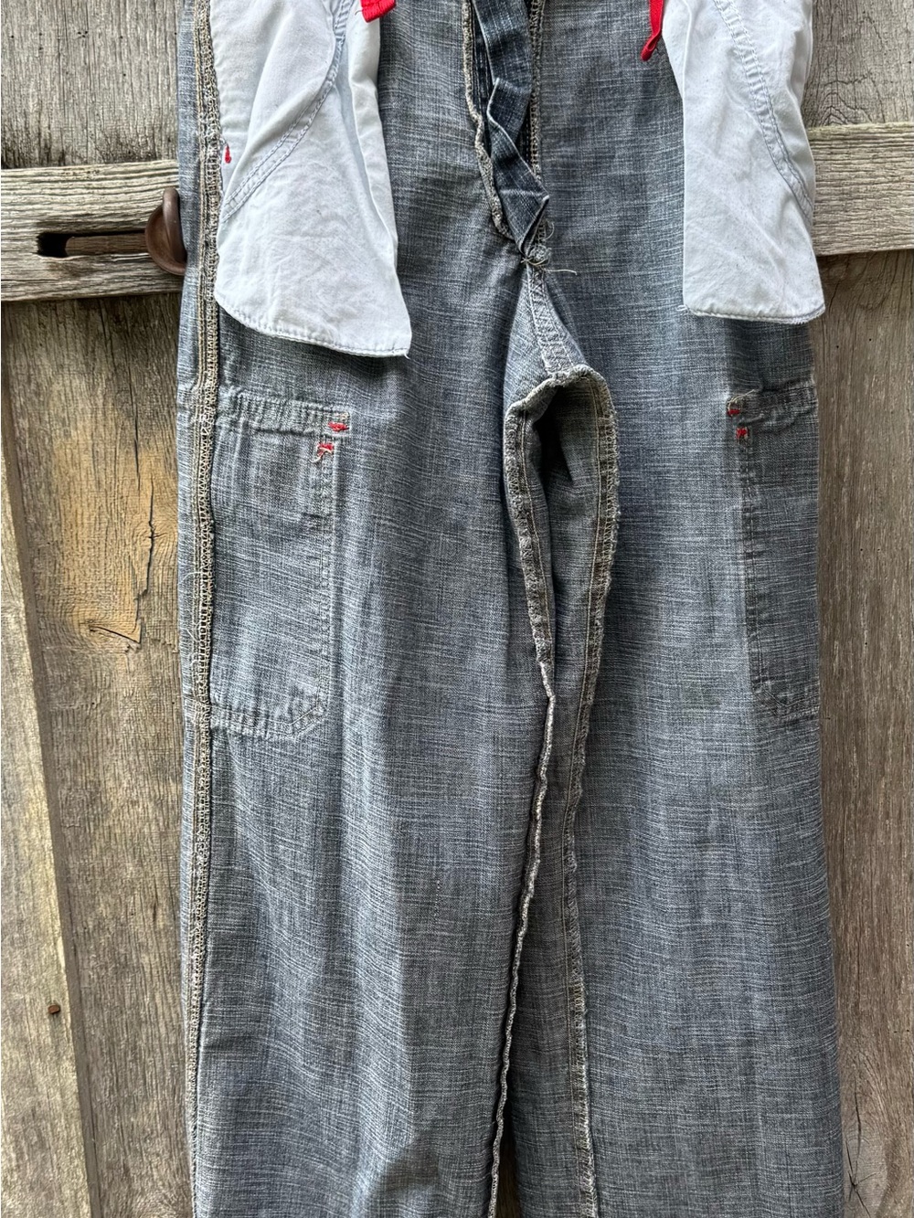 Wrangler Cargo Denim Pants Jeans with Flap Pockets youth boys size 14 regular - Picture 6 of 11